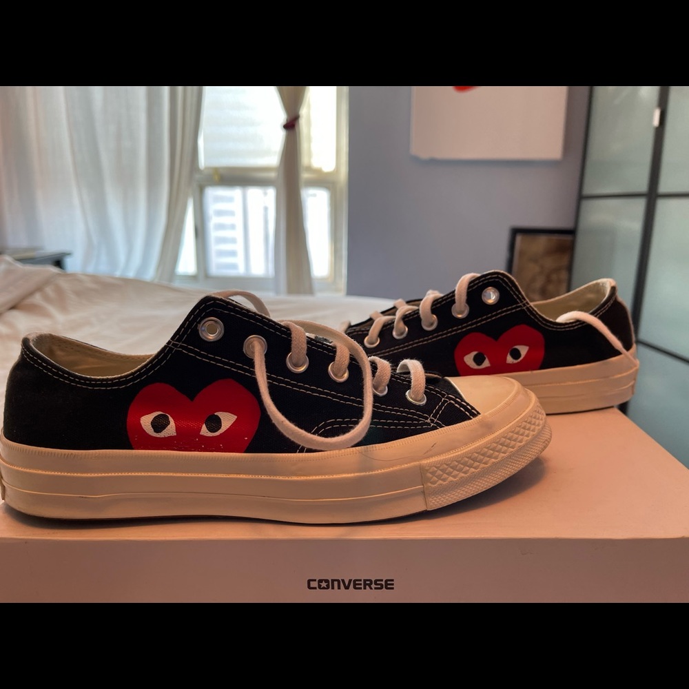 Comme des Garçons x Converse low heart shoe